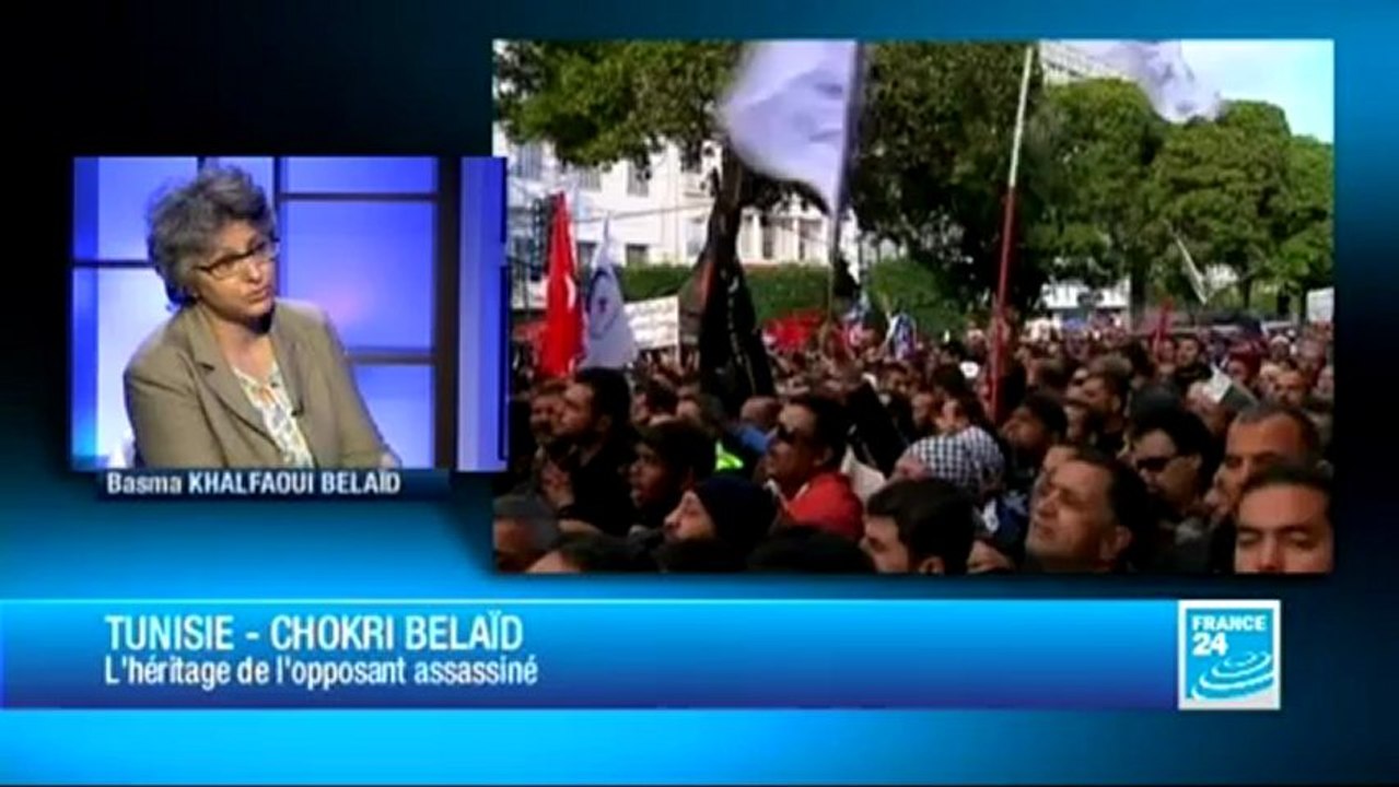 L'ENTRETIEN - Basma Khalfaoui Belaïd, veuve de Chokri Belaïd, opposant tunisien assassiné