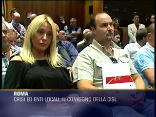 Crisi ed enti locali, il convegno della Cisl