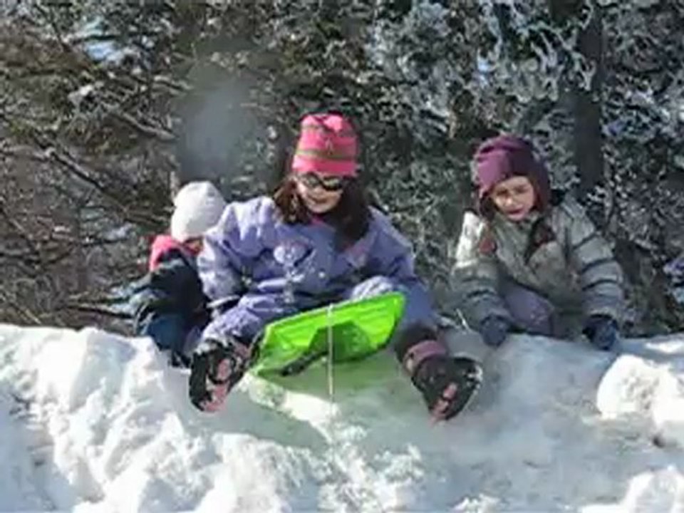 Anna en luge...