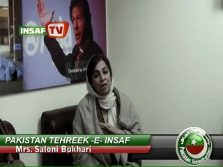 Pakistan Tehreek-e-Insaf - Mrs. Saloni Bukhari