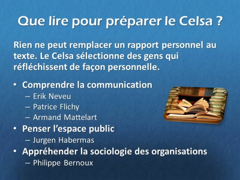Prépa Celsa | Préparer le Celsa de chez vous.