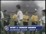 2004 (September 14) Internazionale Milano (Italy) 2-Werder Bremen (Germany) 0 (Champions League)