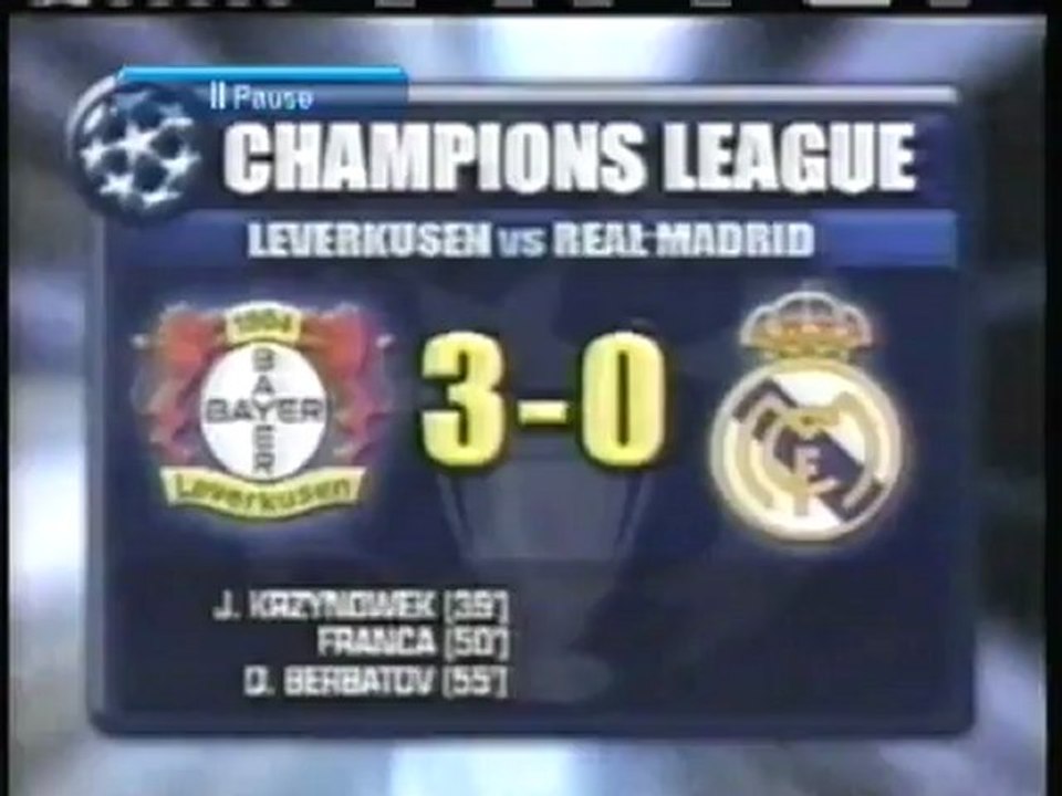 2004 (September 15) AS Roma (Italy) 0-Dinamo Kiev (Ukraine) 1 (Champions League)