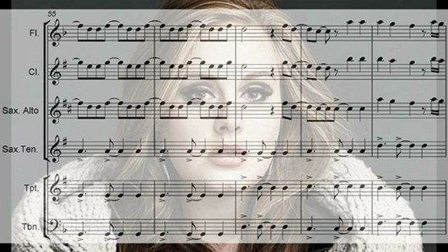 ADELE - Set Fire To The Rain - Arrangement for flute, sax, trumpet, trombone and clarinet
