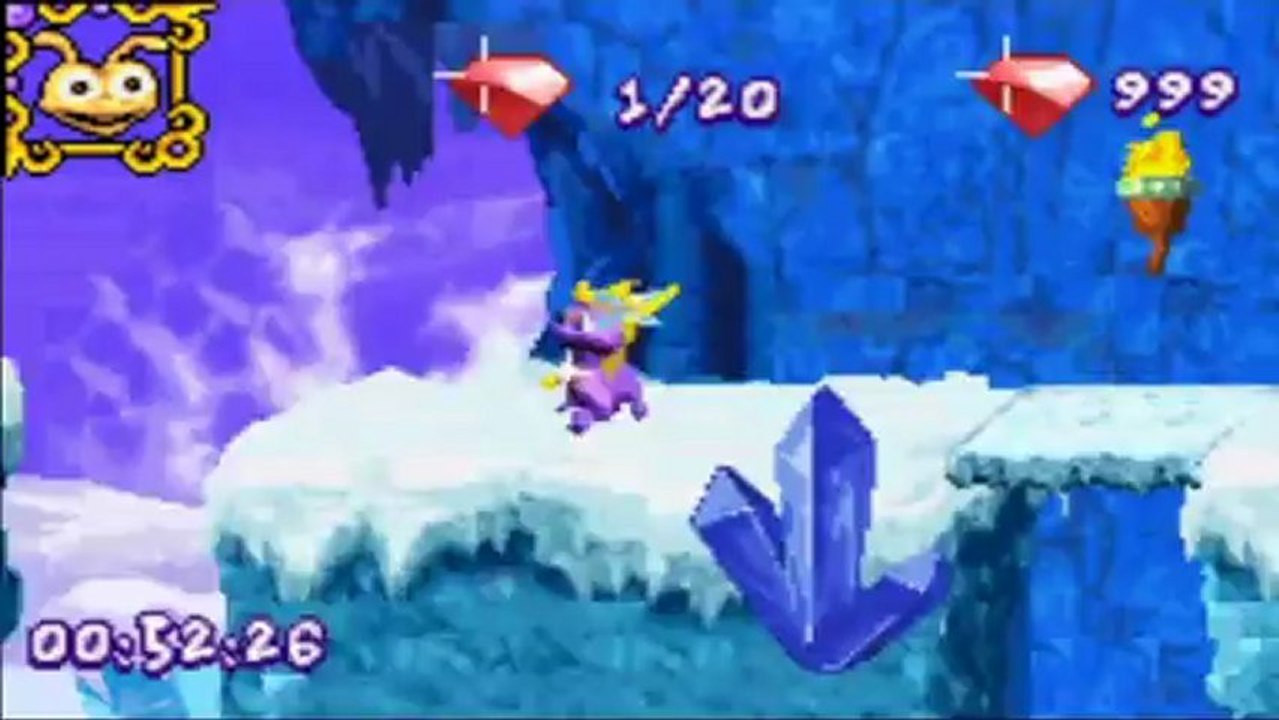 Spyro : Fusion - Falaises de glace : Course aux gemmes