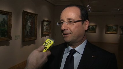 Interview du président de la République au Musée Pouchkine
