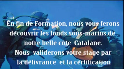 Formation niveau 1 centre de Plongée le Poulpe du Barcares.