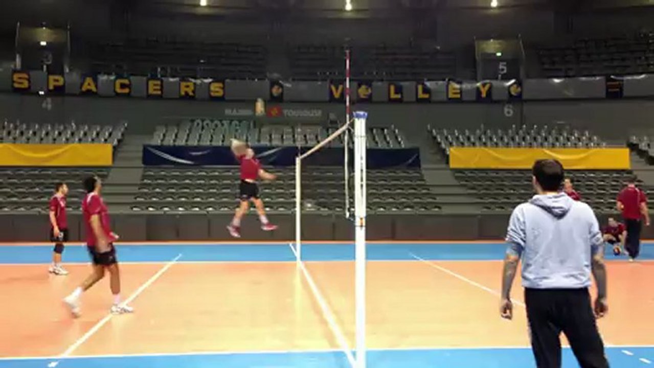 vidéo entraînement Spacer's Toulouse Volley