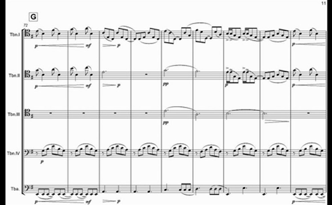 MetallicA - Nothing Else Matters - Trombone Ensemble