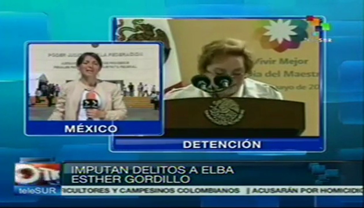Lideresa sindical mexicana comparece ante la justicia