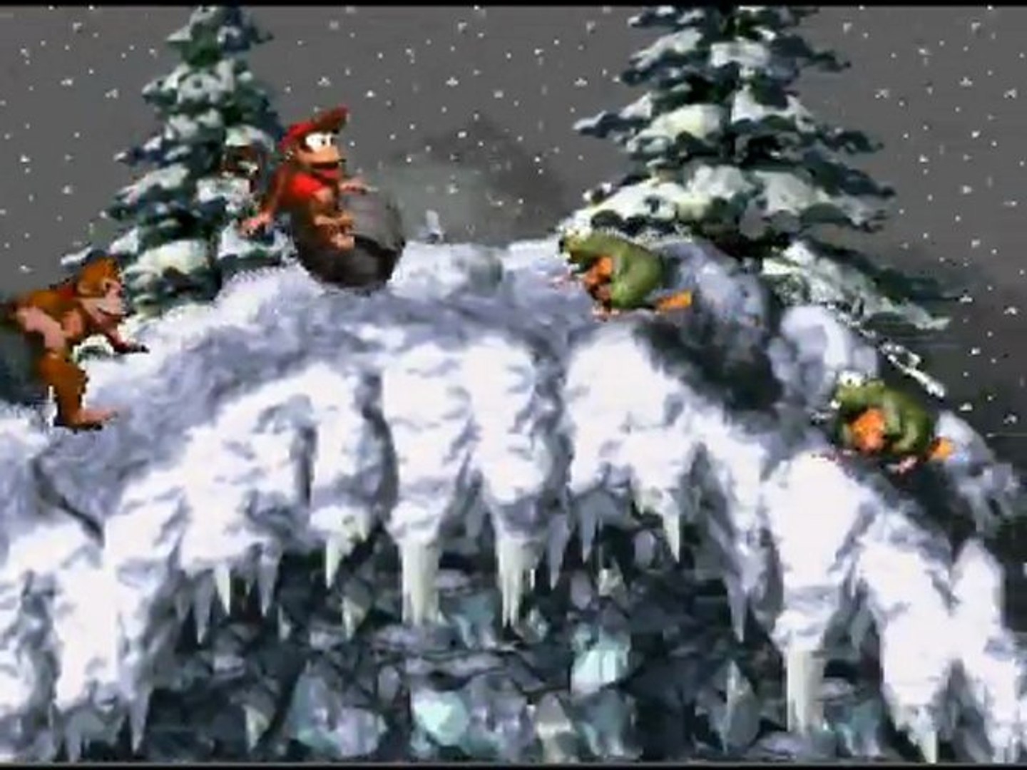 ⁣Donkey Kong Country [4] Les singes font du ski