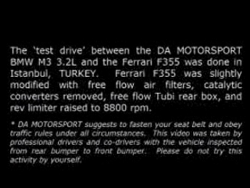 course BMW E36 M3 Vs Ferrari Maranello