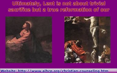 Christian Counseling and Lent