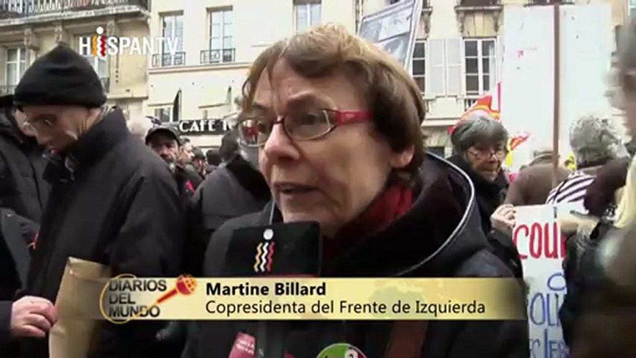 Manifestacion ante las puertas del Senado en Francia(270213)2