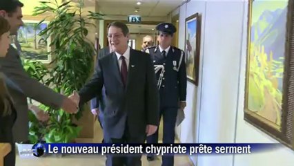 Le nouveau président chypriote prête serment