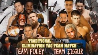 WWE Survivor Series 2012 - Team Foley vs. Team Ziggler Traditional Survivor Series Match340