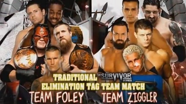 WWE Survivor Series 2012 - Team Foley vs. Team Ziggler Traditional Survivor Series Match340