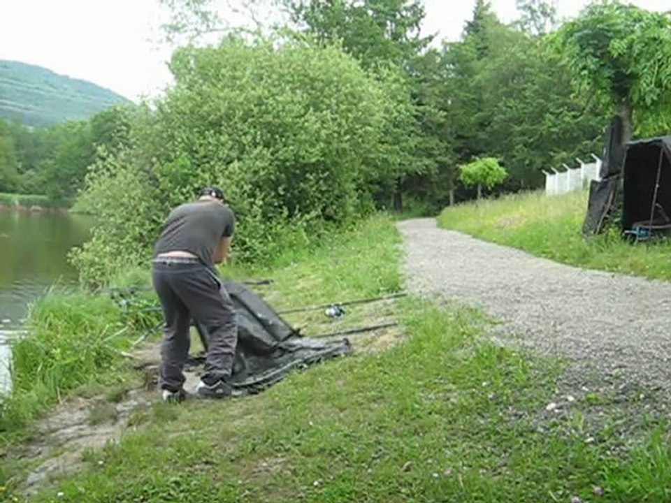 pêche carpe au lac des dronières