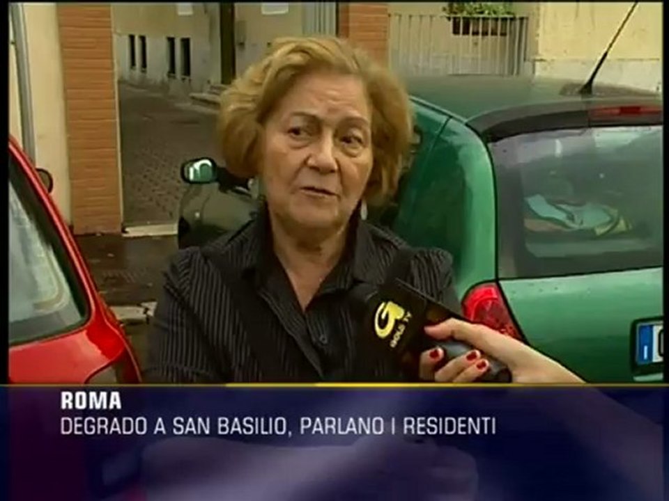 Degrado a San Basilio, parlano i residenti