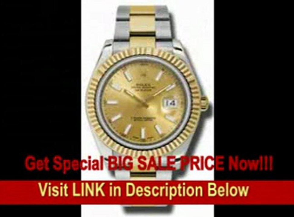 [BEST PRICE] Rolex Datejust II Automatic Champagne Dial Stainless Steel and 18kt Yellow Gold Mens Watch 116333CSO