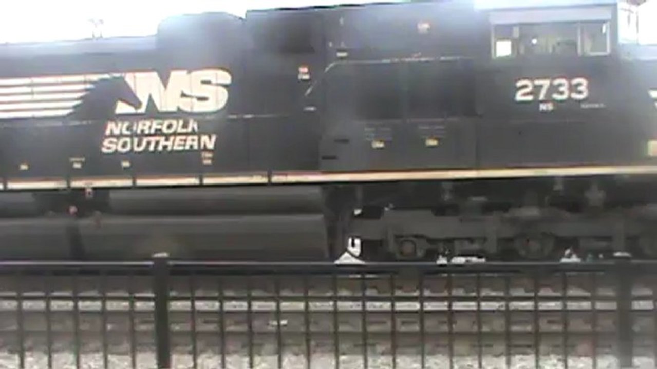Norfolk Southern autorack train rolling northwest through Austell Ga.