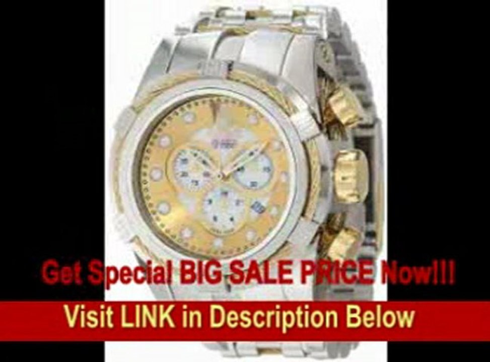 [FOR SALE] Jason Taylor for Invicta Collection 12952 BOLT Zeus Chronograph Mother-Of-Pearl Dial Stainless Steel Watc