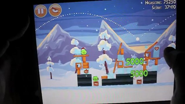 Angry Birds Seasons Wreck the Halls Level 1-21 3-Star Walkthrough iPhone/iPod/iPad/Droid 65230