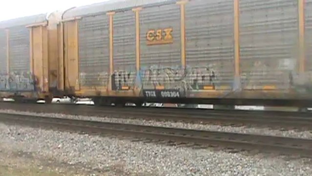 Norfolk Southern autorack train east through Austell Ga.