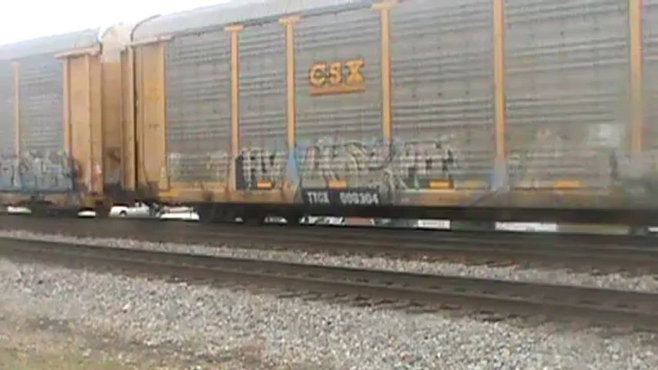 Norfolk Southern autorack train east through Austell Ga.