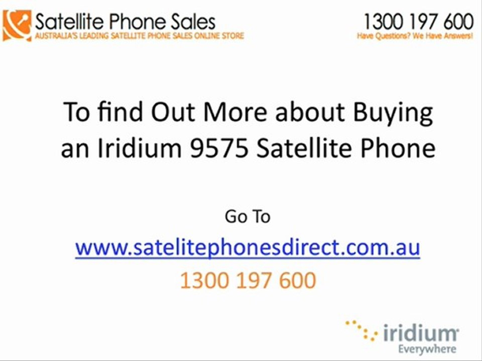 Can I Text With My 9575 Iridium Satellite Phone In Australia