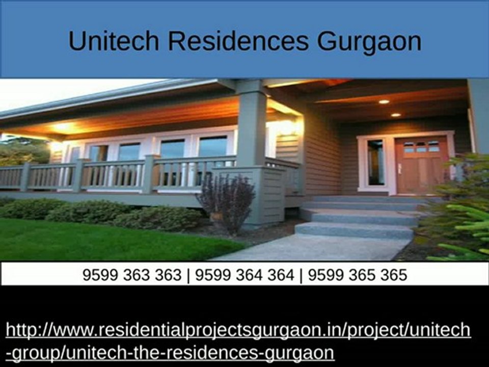Unitech The Residences Sohna Road Gurgaon