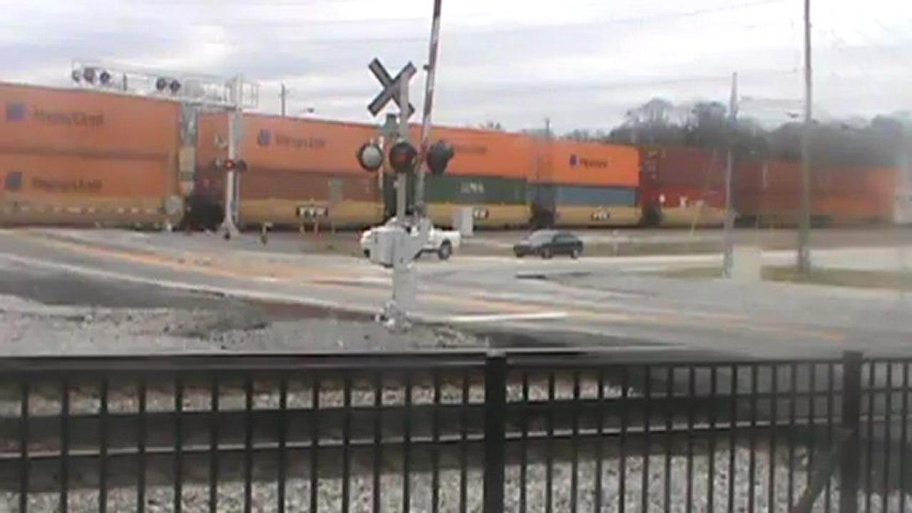 Union Pacific stack train east through Austell Ga.