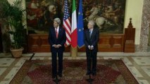 Roma - Dichiarazioni alla stampa Monti-Kerry (28.02.13)