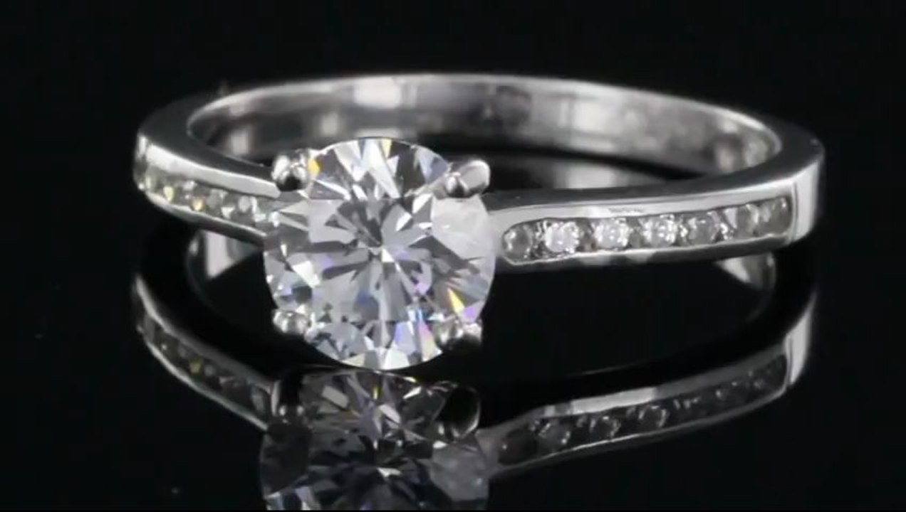 Shoulder set Diamond ring