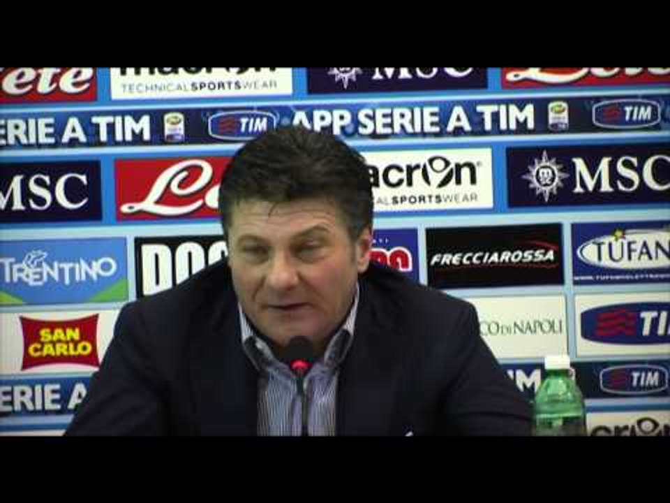 Napoli - Mazzarri conf stampa su Napoli-Juventu...