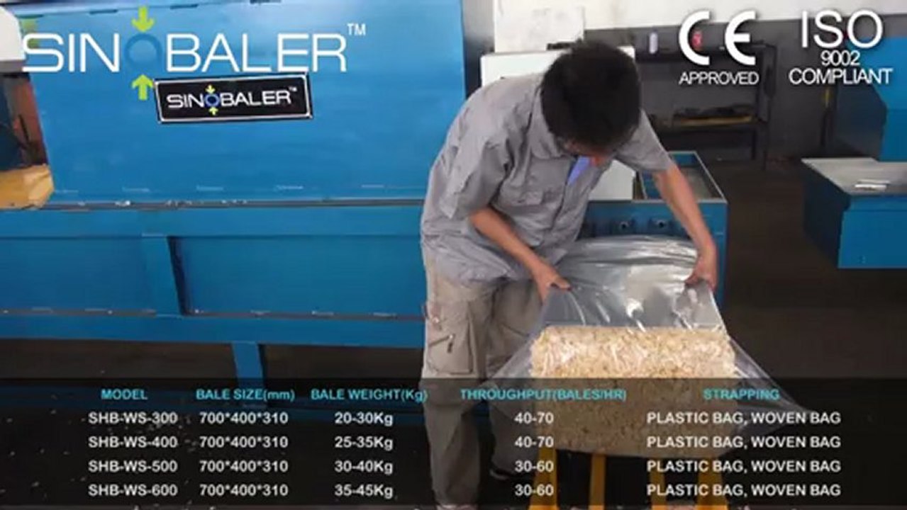 SINOBALER - Baling & Bagging Machine For Wood Shaving