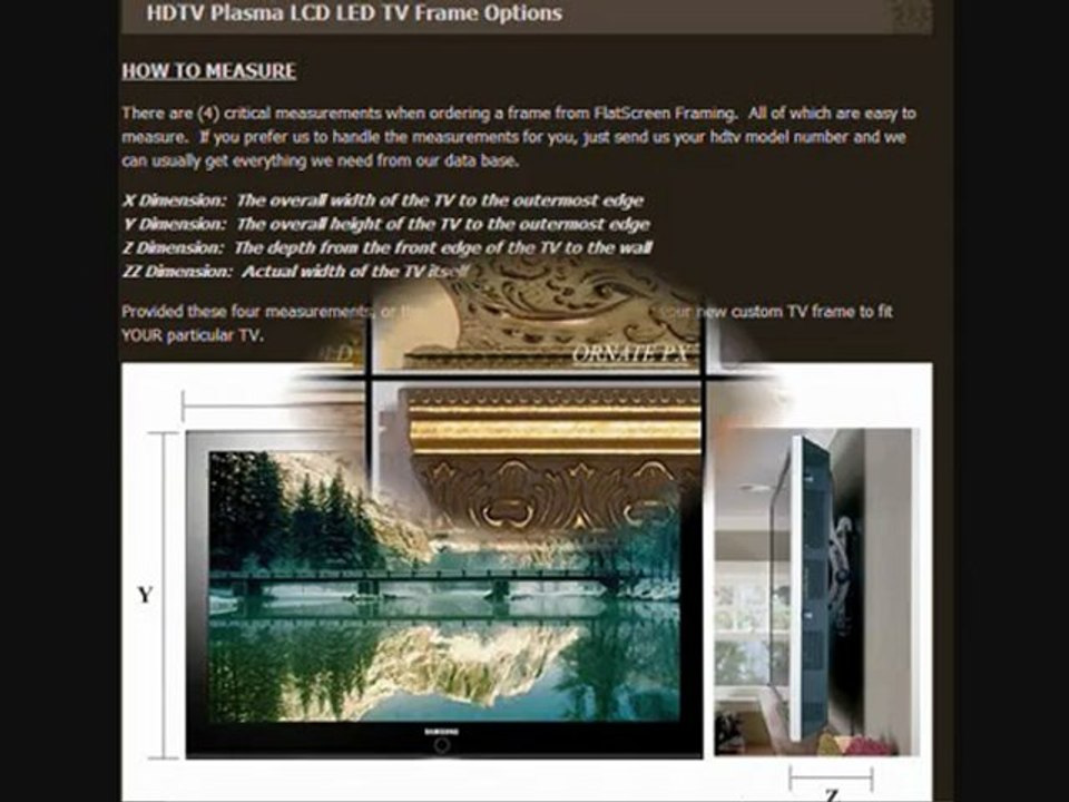 Tv frame, Tv frames, Led tv frame