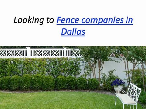 Fence companies in Dallas