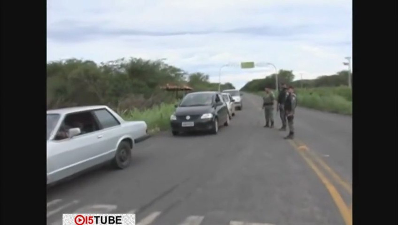 Bom Jesus-PI: PM fecha saídas da cidade em busca dos assaltantes