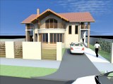 Casa B07.Proiect casa B07.Model casa cu mansarda. Plan casa cu mansarda.Vila cu mansarda