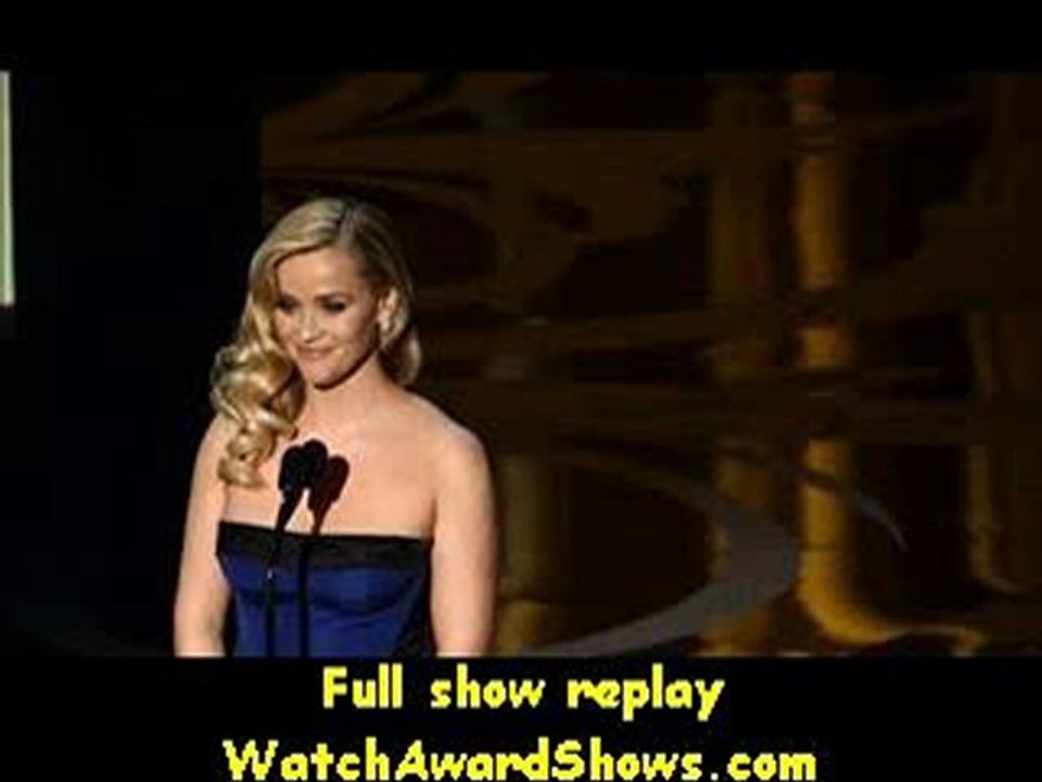 Actress Reese Witherspoon presents onstage Academy Awards 2013