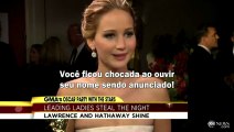 Legendado: Jack Nicholson interrompe entrevista de Jennifer depois do Oscar