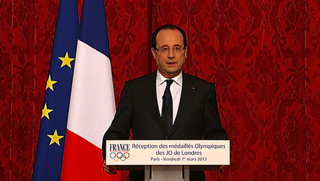 Discours lors de la remise de décorations aux médaillés des Jeux Olympiques de Londres 2012