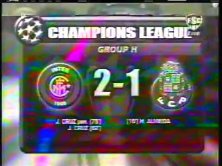 2005 (November 1) Internazionale Milano (Italy) 2-Porto (Portugal) 1 (Champions League)