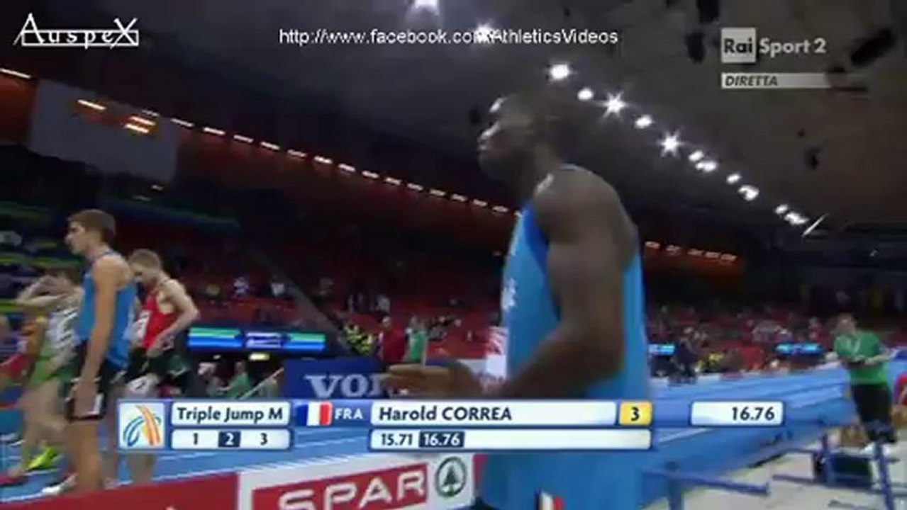 Göteborg championnats d'Europe 2013 Correa qualif triple 16.76m