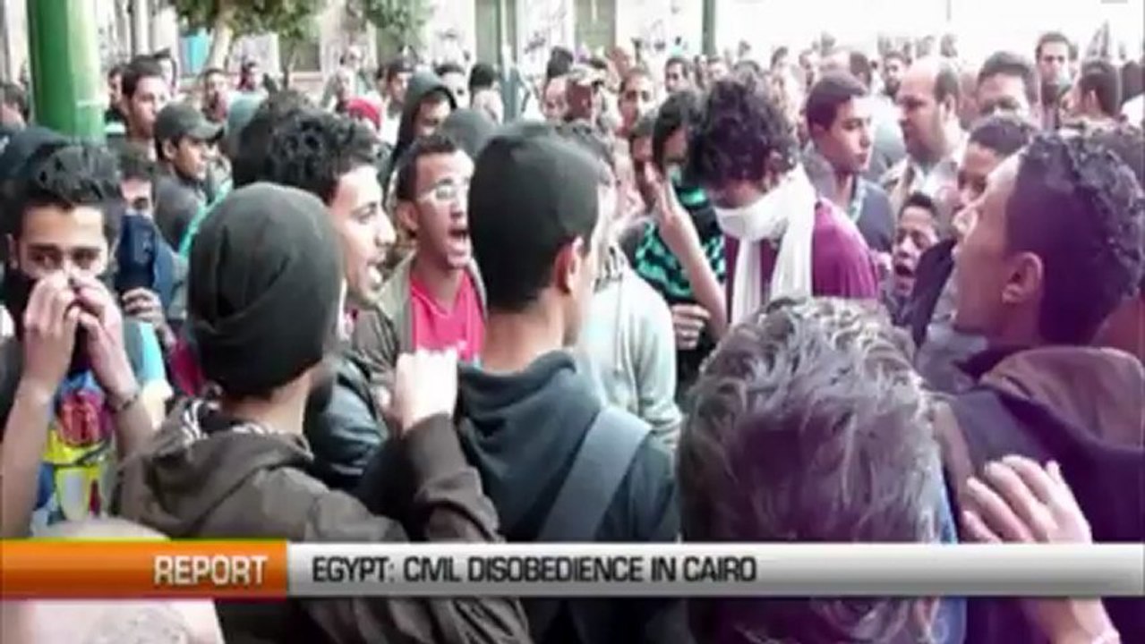 Egypt : Civil disobedience in Cairo