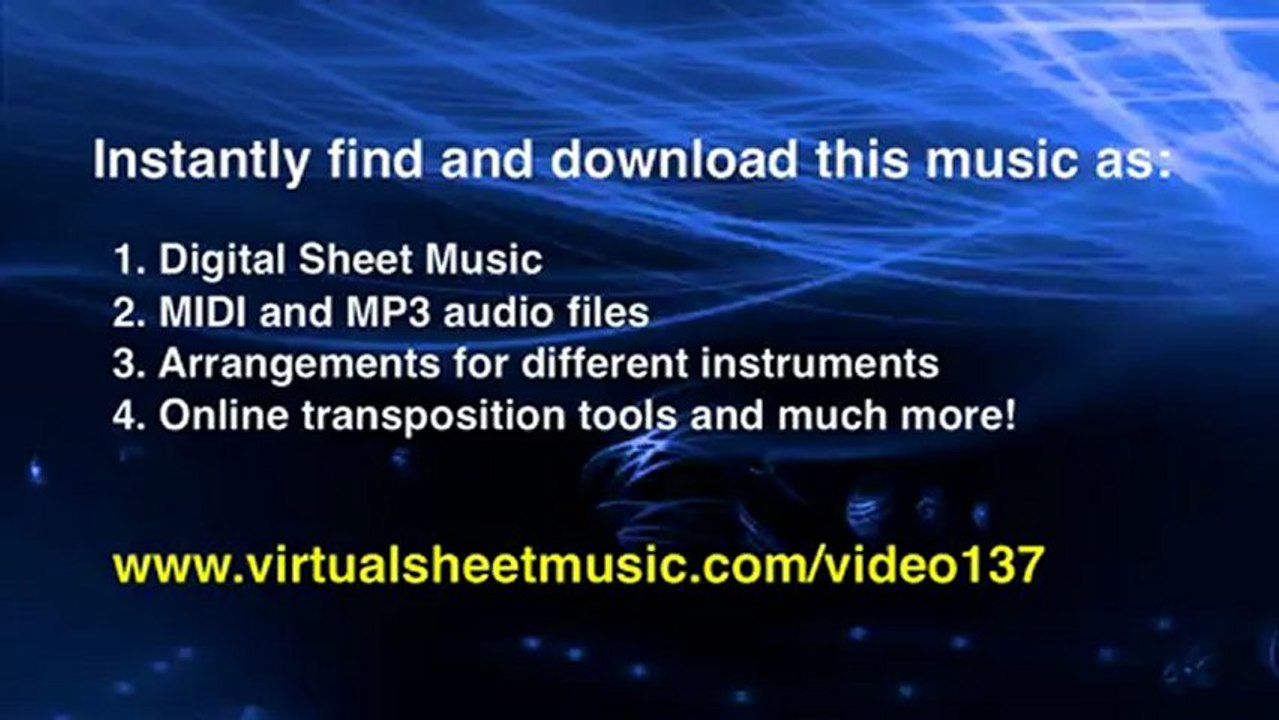 Pyotr Ilyich Tchaikovsky's Andante Cantabile sheet music for violin and piano - Video Score