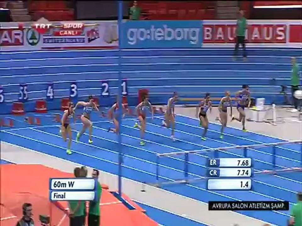 Avrupa Şampiyonu olan Nevin Yanıt'ın 60M Engelli Koşusu