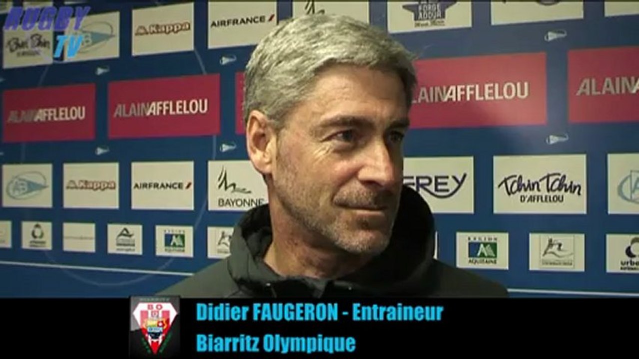 RugbyTV-Top14-Bayonne-Biarritz. Les interviews d'après-match