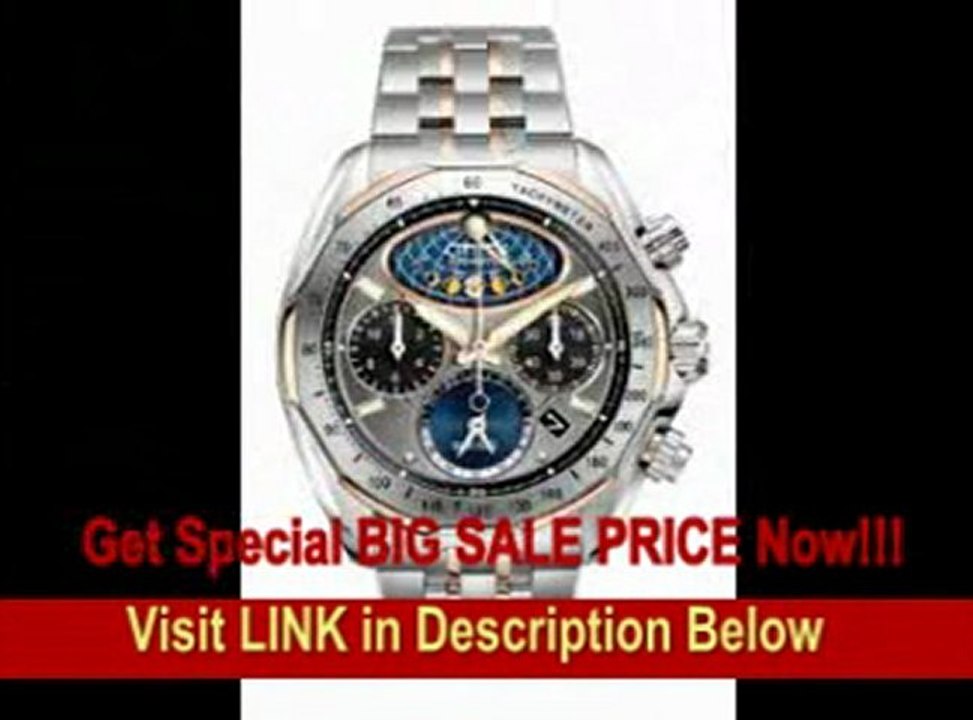 [SPECIAL DISCOUNT] Citizen Men's AV3006-50H The Signature Collection Eco-Drive Moon Phase Flyback Chronograph Watch